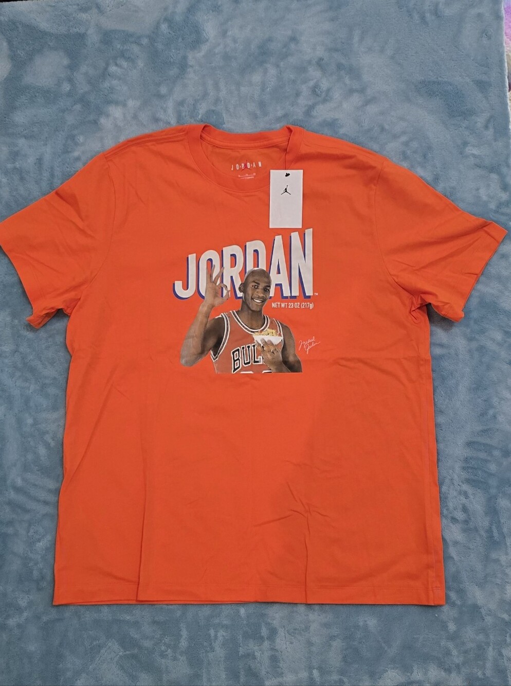 Jordan Men's Orange Graphic T-Shirt